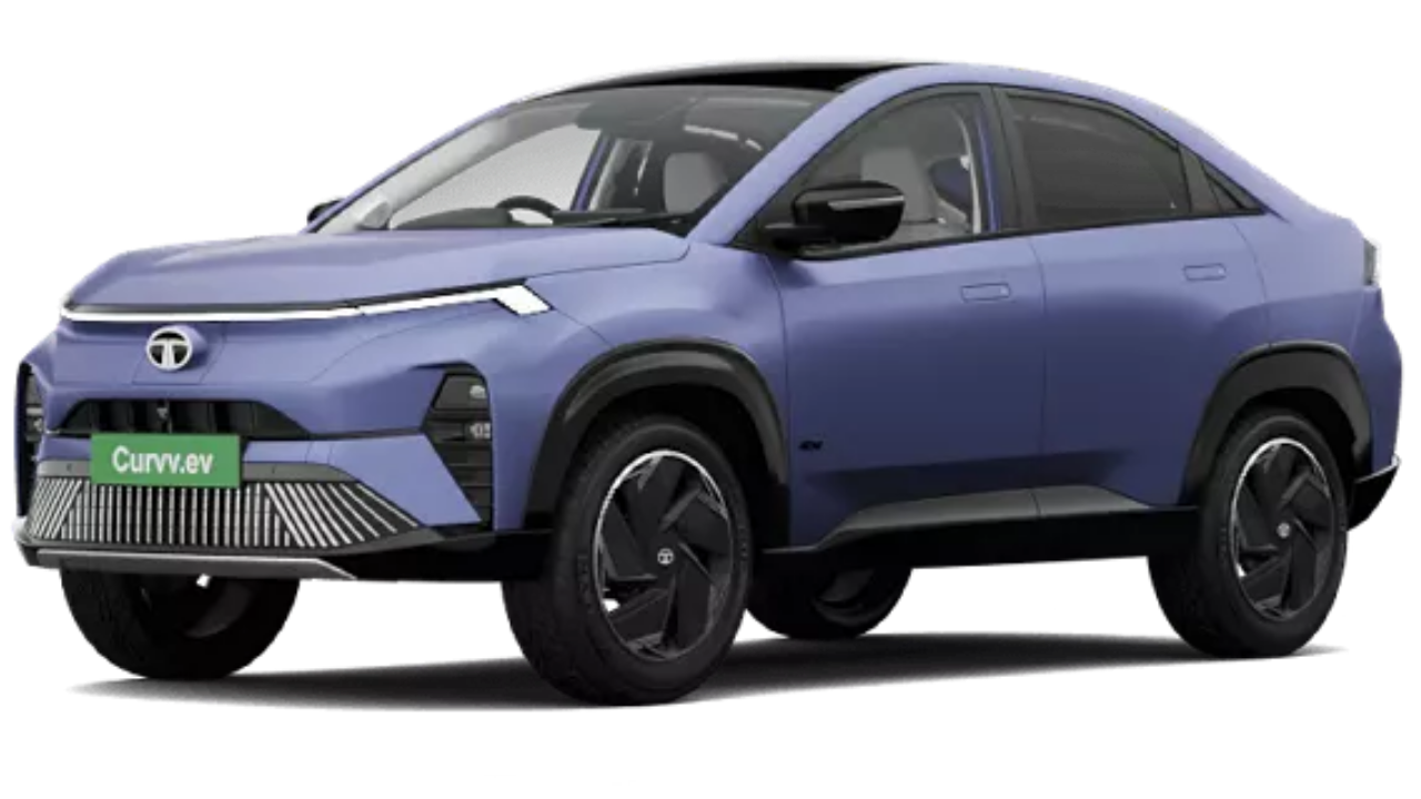 Tata Curvv EV in Nitro Crimson With Dual Tone
